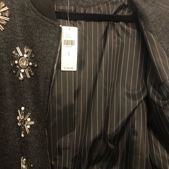 NWT Anthropologie Harlyn Adorned Bomber - Picture 5 of 6